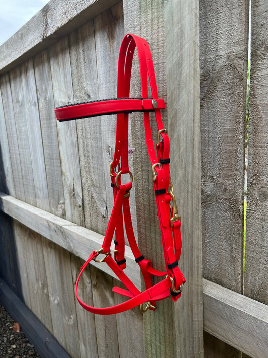2 Part Bridle - Red